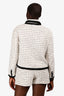 Maje White/Black Tweed Blazer + Shorts Set Size 42