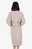 MaxMara Grey Cashmere Belted Coat Estimated Size S
