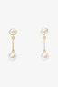 Mikimoto 14K Yellow Gold Pearl Dangle Earrings