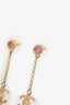 Pre-Loved Chanel™ 23B Gold Tone Coco Mark Rhinestone Drop Earrings
