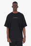 VETEMENTS Black Logo Taped Oversized T-Shirt Size L Mens