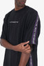 VETEMENTS Black Logo Taped Oversized T-Shirt Size L Mens