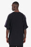 VETEMENTS Black Logo Taped Oversized T-Shirt Size L Mens