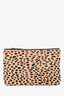 Jenni Kayne Brown/Black Cheetah Pony Hair Clutch