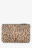 Jenni Kayne Brown/Black Cheetah Pony Hair Clutch