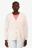 Jenni Kayne Cream Cashmere Button Down Cardigan Size XS