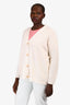 Jenni Kayne Cream Cashmere Button Down Cardigan Size XS