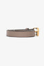 Gucci Taupe Leather Thin GG Marmont Belt Size 80/32
