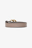 Gucci Taupe Leather Thin GG Marmont Belt Size 80/32