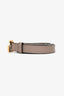 Gucci Taupe Leather Thin GG Marmont Belt Size 80/32