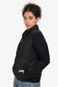 Gucci Black Logo Patch Down Vest Size 42