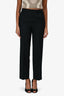 Gucci Black Silk/Wool Crepe 'Cady' Straight Leg Trousers Size 38