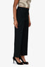 Gucci Black Silk/Wool Crepe 'Cady' Straight Leg Trousers Size 38