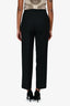 Gucci Black Silk/Wool Crepe 'Cady' Straight Leg Trousers Size 38