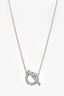 Hermès 18K White Gold Diamond Set Finesse Pendant Necklace