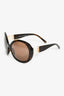 Pre-Loved Chanel™ Tortoiseshell Faux Pearl Detail Round Sunglasses