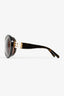 Pre-Loved Chanel™ Tortoiseshell Faux Pearl Detail Round Sunglasses