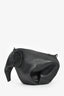 Loewe Black Leather Elephant Bag with Strap