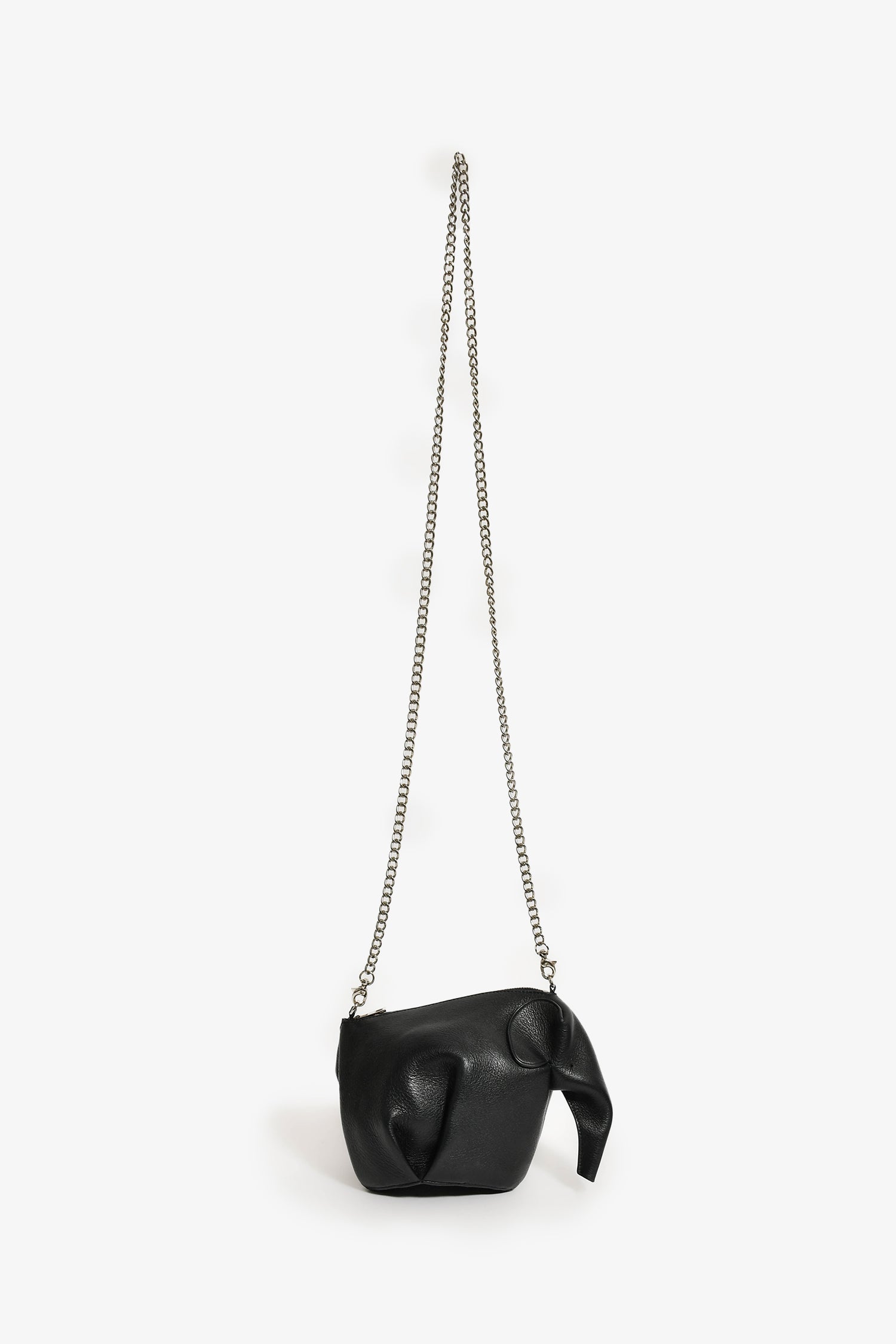 Loewe Black Leather Elephant Bag with Strap – Mine & Yours