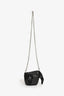 Loewe Black Leather Elephant Bag with Strap