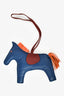 Hermès Blue/Orange Tricolour Milo Leather Rodeo GM Charm