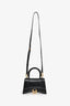 Balenciaga Black Leather Small Hourglass Bag with Strap
