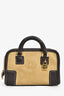 Loewe 2010 Beige/Brown Suede 'Mini Amazona' Crossbody Bag