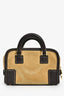 Loewe 2010 Beige/Brown Suede 'Mini Amazona' Crossbody Bag