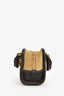 Loewe 2010 Beige/Brown Suede 'Mini Amazona' Crossbody Bag