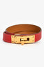 Hermès 2013 Red Epsom Leather Double Tour Bracelet
