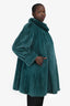 Vintage Dyed Green Mink Fur Coat Size M/L