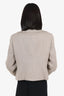 Giorgio Armani Beige Wool Buckle Detail Blazer Estimated Size M