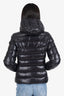 Moncler Black Quilted Lucie Hooded Down Jacket Size 1
