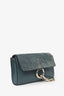 Chloe Green Suede/Leather Small Faye Bag