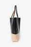 Marni Black/Beige Coated Canvas Tribeca Shopper Tote