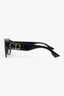 Christian Dior Black Frame 'DDior' Oversized Sunglasses with CD Sides Mens