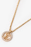 Louis Vuitton Gold Tone Crystal Embellished Louise by Night Necklace