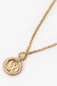 Louis Vuitton Gold Tone Crystal Embellished Louise by Night Necklace
