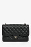 Pre-Loved Chanel™ 2013-14 Black Caviar Leather Classic Jumbo Double Flap SHW