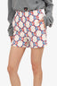 Gucci White/Red/Blue GG Sylvie Tweed Shorts Size 36