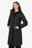 Canada Black Long Parka With Fur Hood Size XS