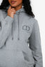 Christian Dior Grey Cotton 'CD Icon' Embroidered Hoodie Size S