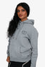 Christian Dior Grey Cotton 'CD Icon' Embroidered Hoodie Size S