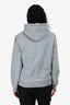 Christian Dior Grey Cotton 'CD Icon' Embroidered Hoodie Size S