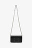 Maison Margiela Black Leather 'Four Stitches' Wallet On Chain
