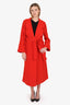 The Great Red Wool Single Breasted Coat Size 2