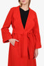 The Great Red Wool Single Breasted Coat Size 2