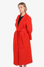 The Great Red Wool Single Breasted Coat Size 2