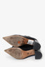 Christian Dior Black Leather Tie Booties Size 41