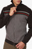 Gucci Brown Web Stripe Intarsia Knit Zipper Front Sweater Size L Mens